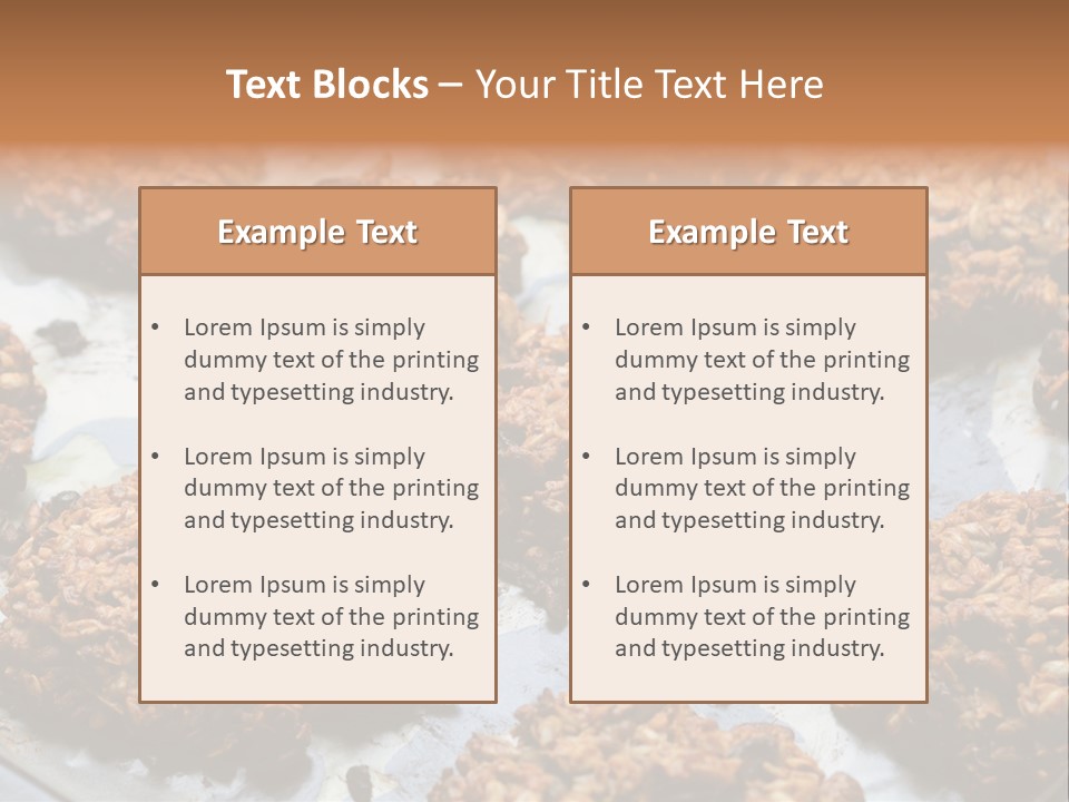 A Bunch Of Cookies That Are On A Pan PowerPoint Template