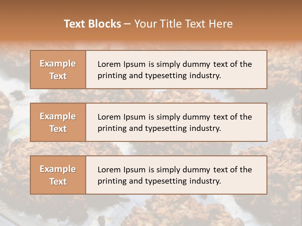 A Bunch Of Cookies That Are On A Pan PowerPoint Template