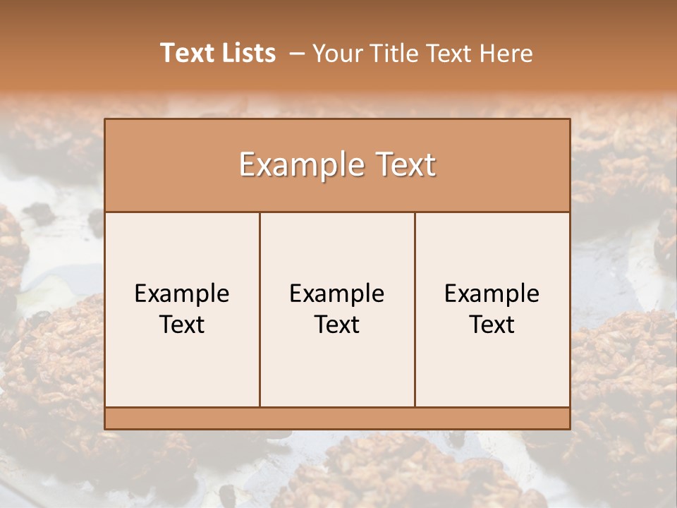 A Bunch Of Cookies That Are On A Pan PowerPoint Template
