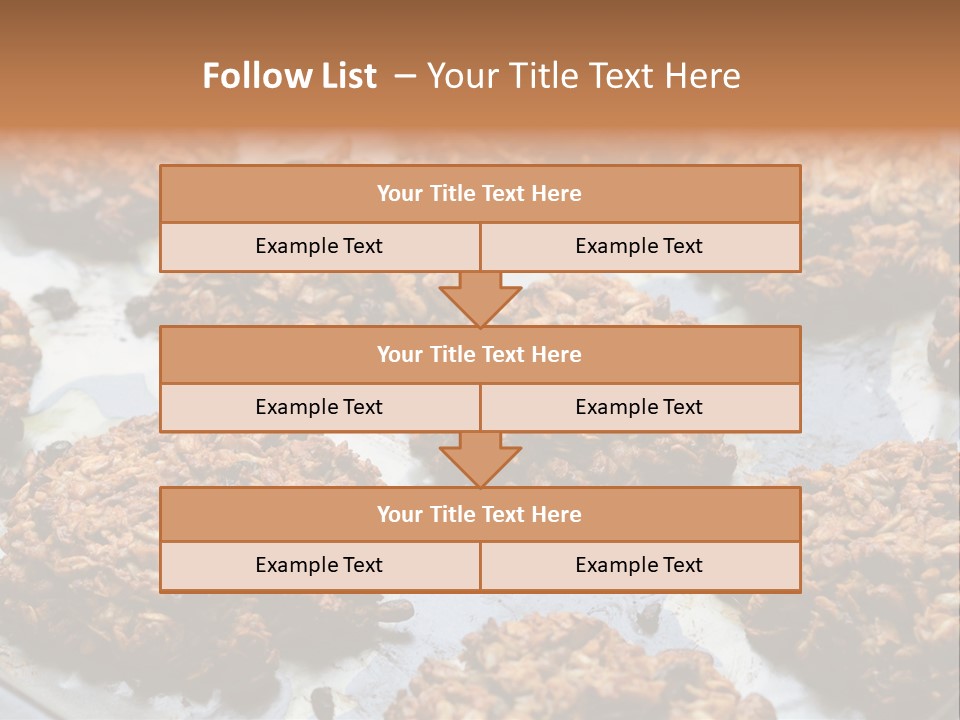 A Bunch Of Cookies That Are On A Pan PowerPoint Template