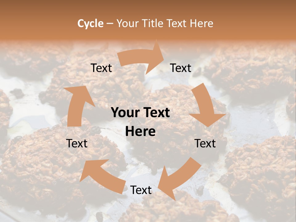 A Bunch Of Cookies That Are On A Pan PowerPoint Template