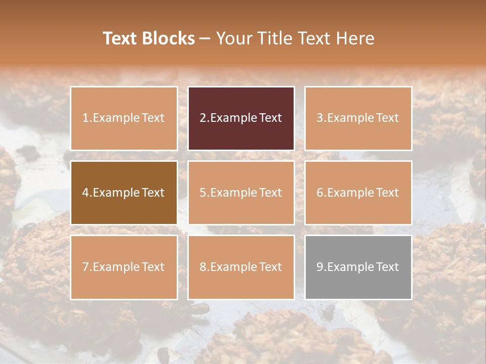 A Bunch Of Cookies That Are On A Pan PowerPoint Template