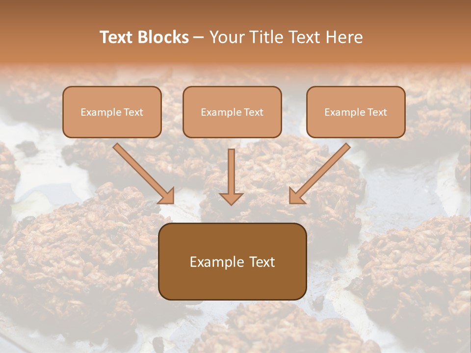 A Bunch Of Cookies That Are On A Pan PowerPoint Template