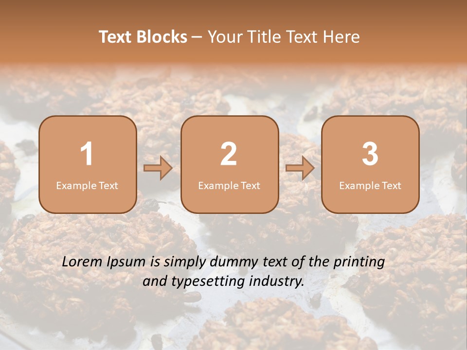 A Bunch Of Cookies That Are On A Pan PowerPoint Template