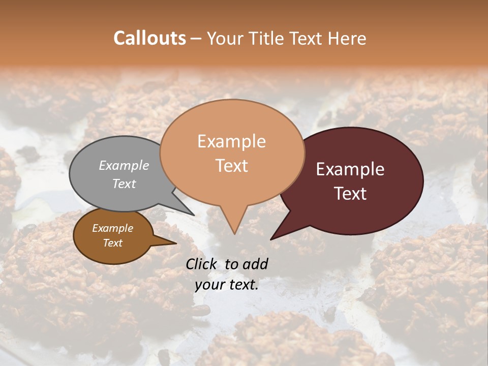 A Bunch Of Cookies That Are On A Pan PowerPoint Template