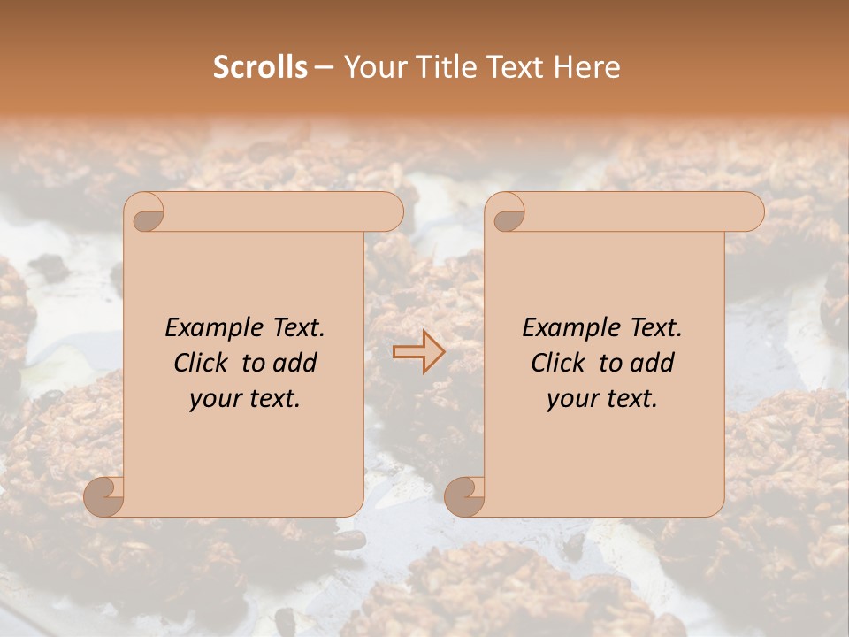 A Bunch Of Cookies That Are On A Pan PowerPoint Template