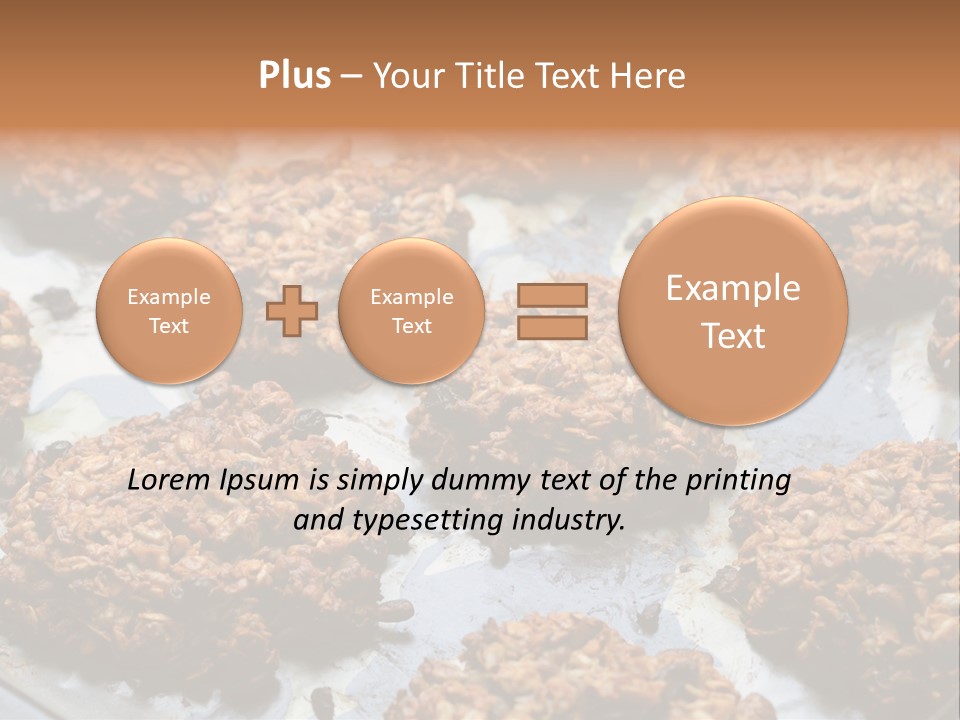 A Bunch Of Cookies That Are On A Pan PowerPoint Template