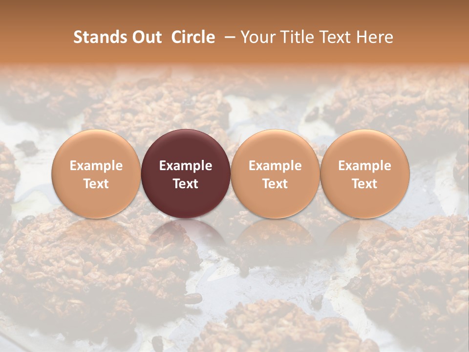 A Bunch Of Cookies That Are On A Pan PowerPoint Template