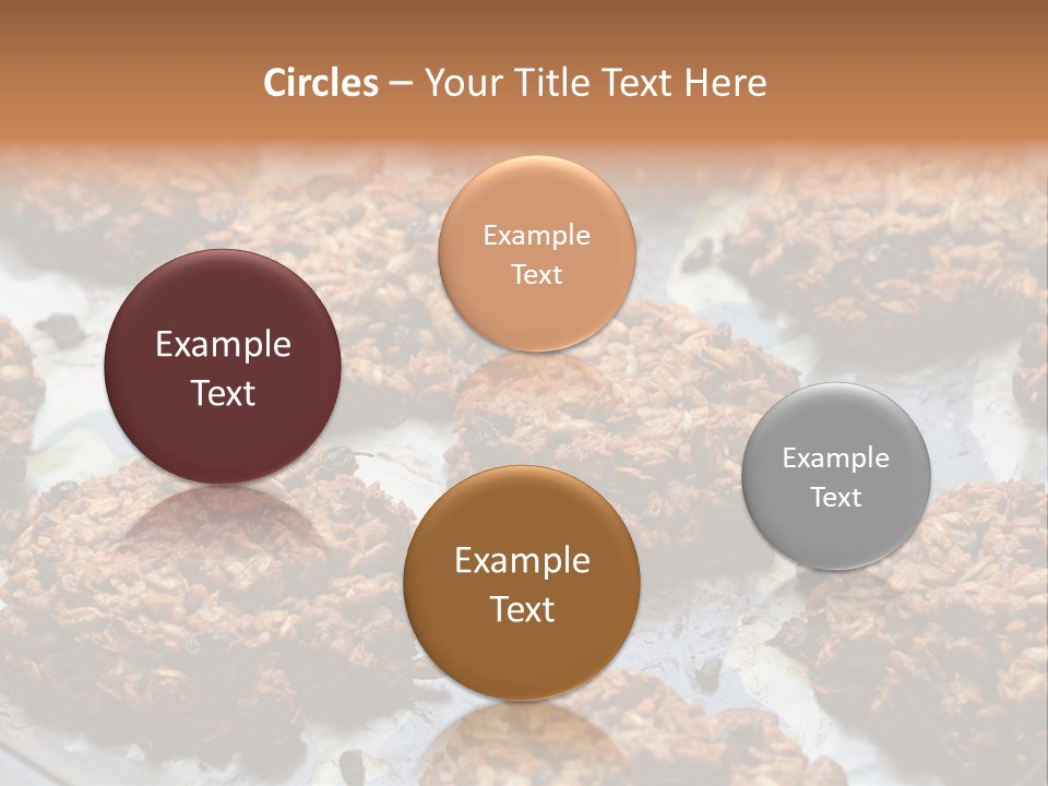 A Bunch Of Cookies That Are On A Pan PowerPoint Template