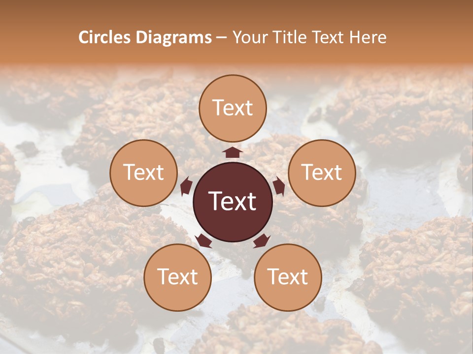 A Bunch Of Cookies That Are On A Pan PowerPoint Template