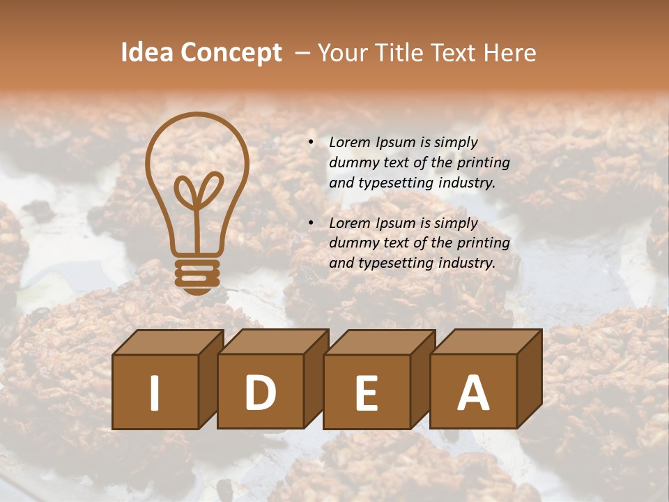 A Bunch Of Cookies That Are On A Pan PowerPoint Template