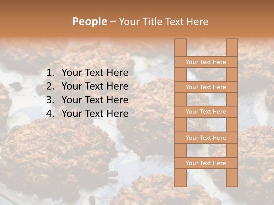 A Bunch Of Cookies That Are On A Pan PowerPoint Template