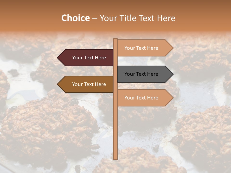 A Bunch Of Cookies That Are On A Pan PowerPoint Template