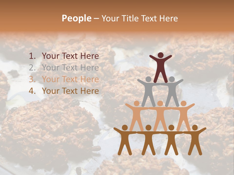 A Bunch Of Cookies That Are On A Pan PowerPoint Template