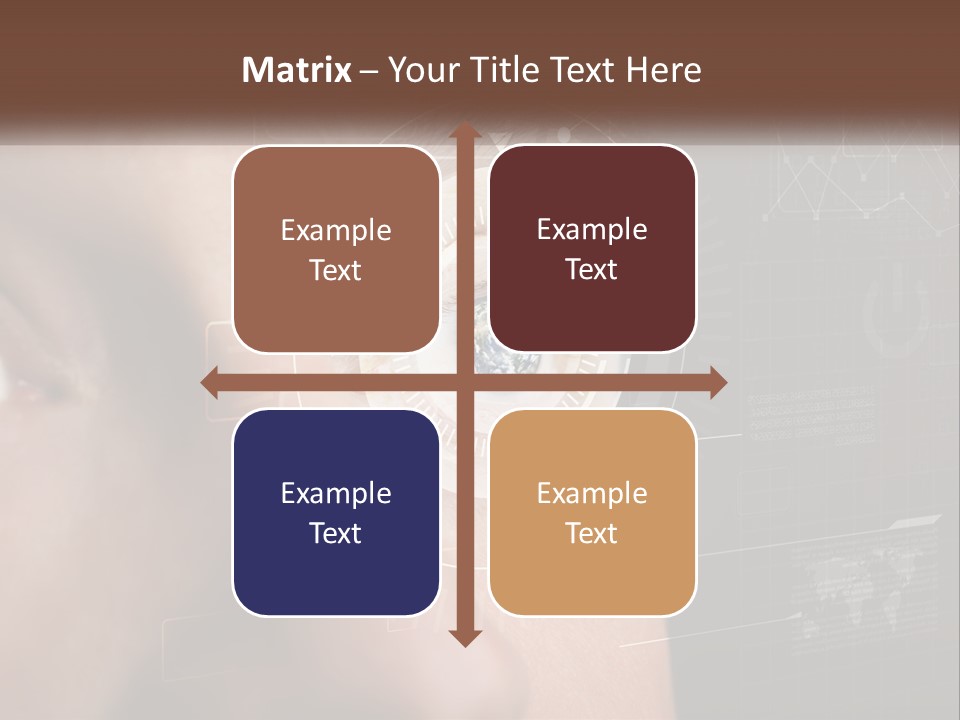 A Man's Eye Is Shown With The Words Name Of Presentation On It PowerPoint Template
