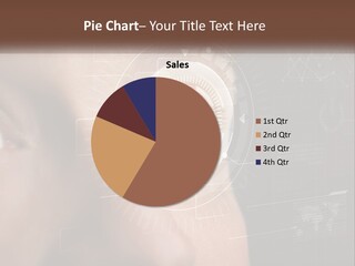 A Man's Eye Is Shown With The Words Name Of Presentation On It PowerPoint Template
