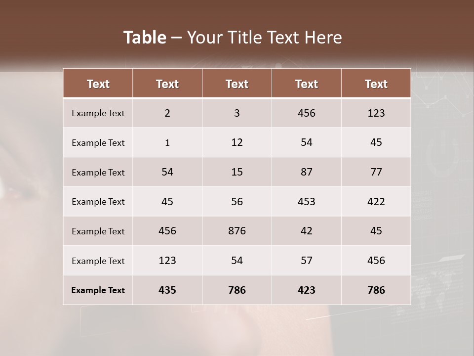 A Man's Eye Is Shown With The Words Name Of Presentation On It PowerPoint Template