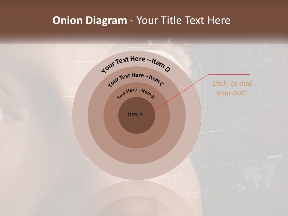 A Man's Eye Is Shown With The Words Name Of Presentation On It PowerPoint Template
