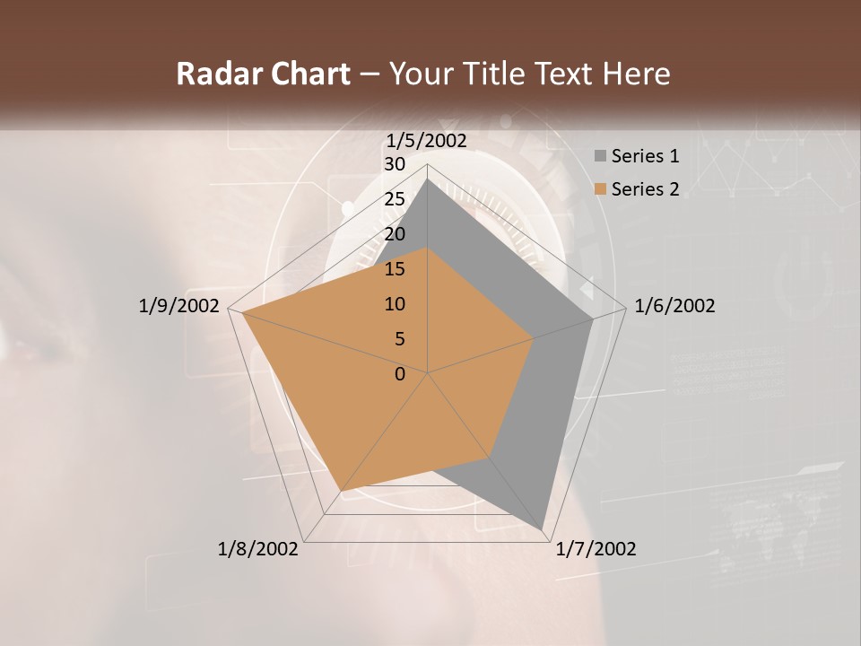 A Man's Eye Is Shown With The Words Name Of Presentation On It PowerPoint Template
