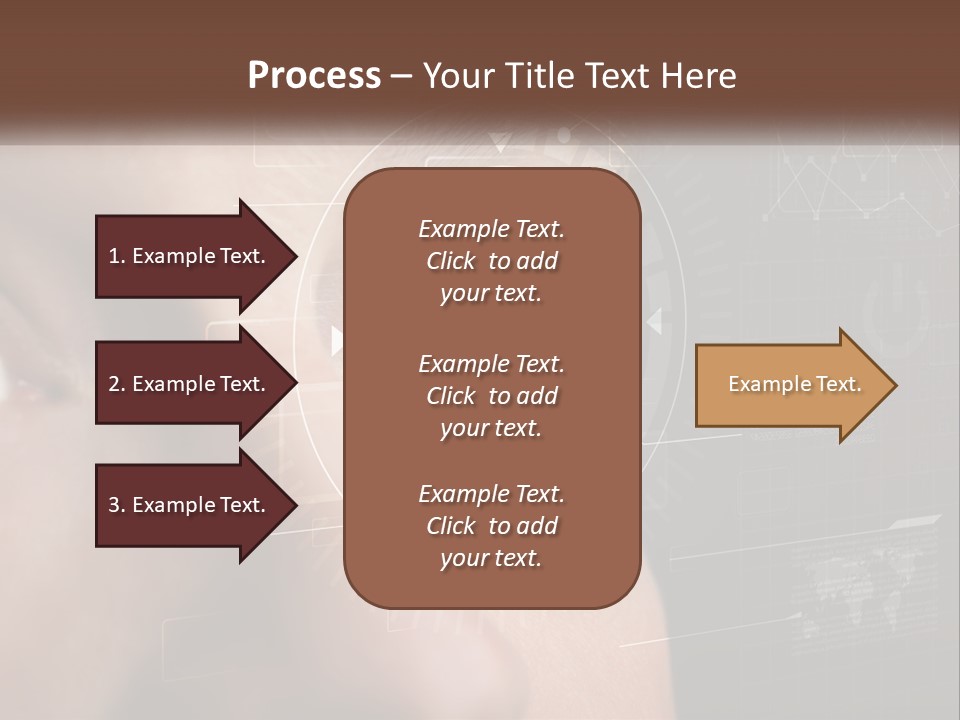A Man's Eye Is Shown With The Words Name Of Presentation On It PowerPoint Template