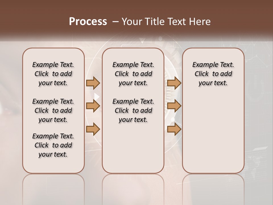 A Man's Eye Is Shown With The Words Name Of Presentation On It PowerPoint Template