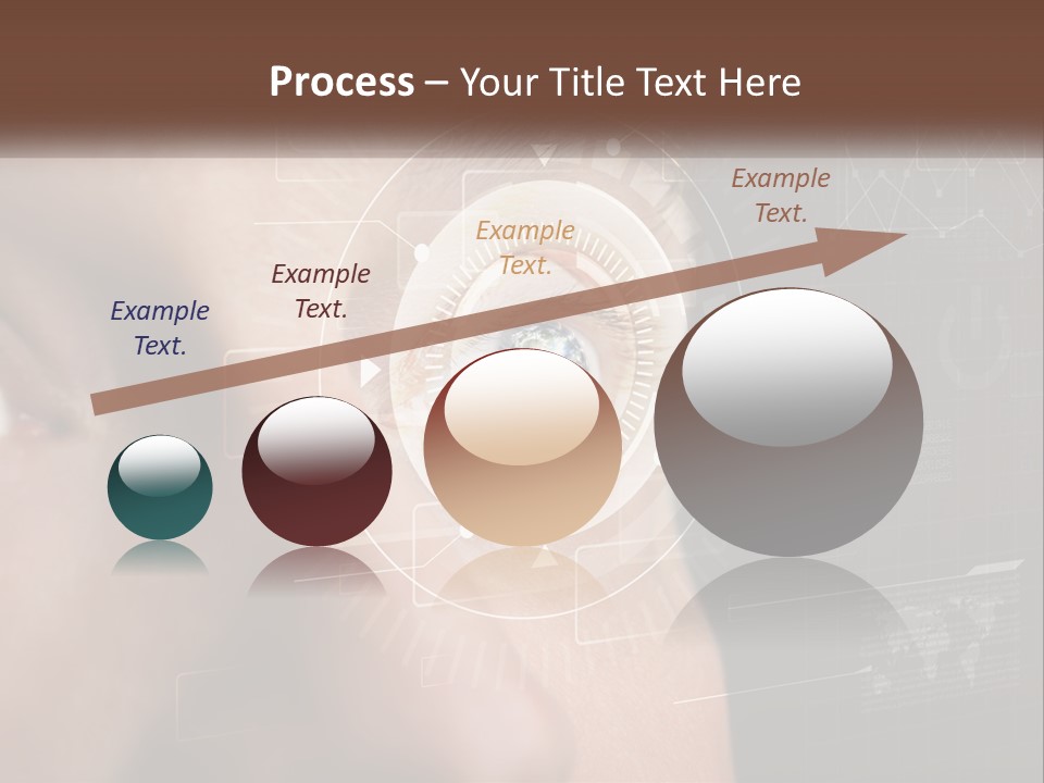 A Man's Eye Is Shown With The Words Name Of Presentation On It PowerPoint Template