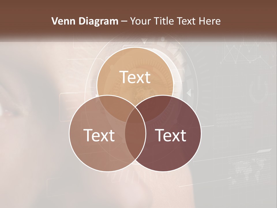 A Man's Eye Is Shown With The Words Name Of Presentation On It PowerPoint Template