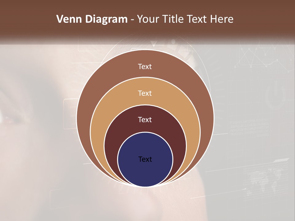 A Man's Eye Is Shown With The Words Name Of Presentation On It PowerPoint Template