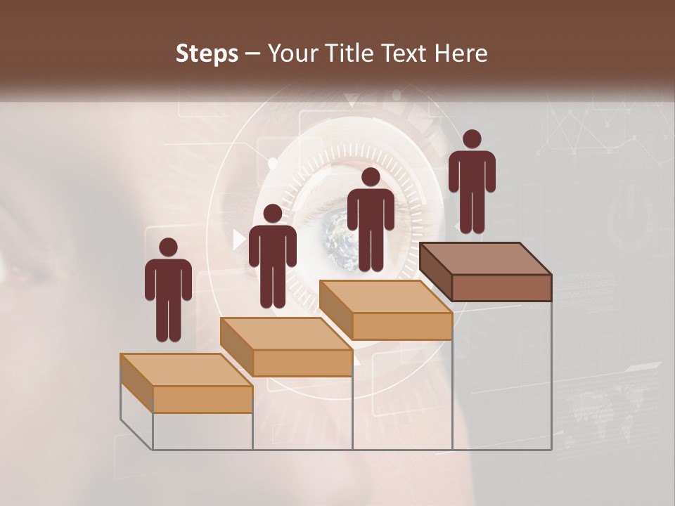 A Man's Eye Is Shown With The Words Name Of Presentation On It PowerPoint Template