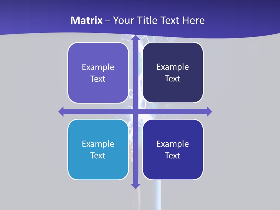 A Blue And Purple Background With A Lightening Effect PowerPoint Template