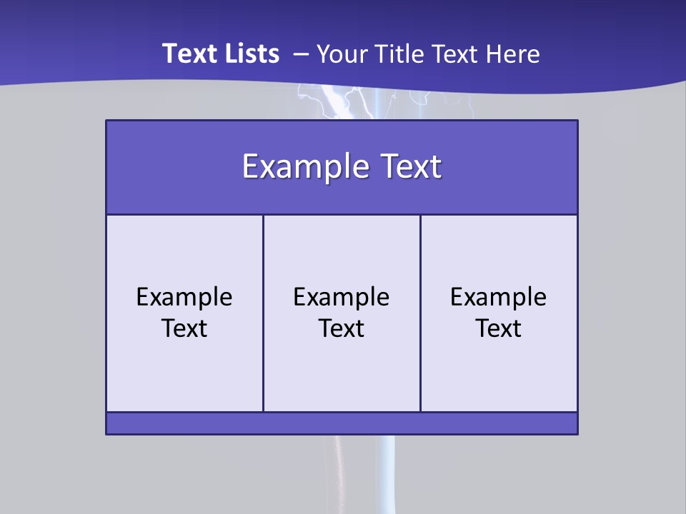 A Blue And Purple Background With A Lightening Effect PowerPoint Template