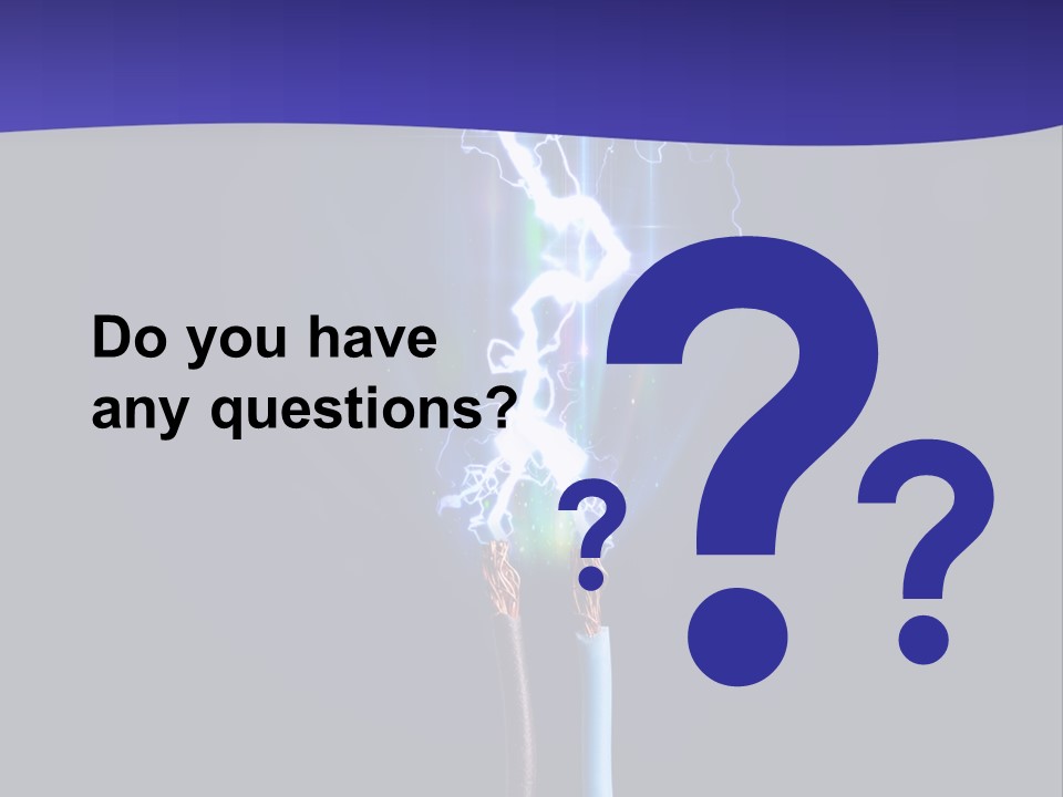 A Blue And Purple Background With A Lightening Effect PowerPoint Template
