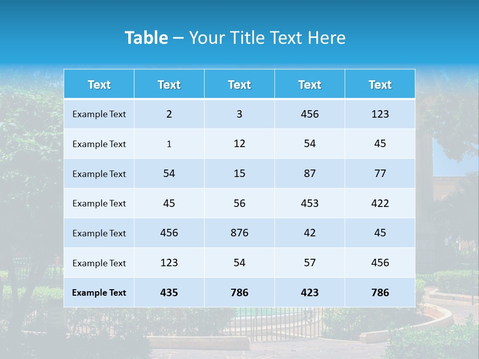 A Building With A Fountain In Front Of It PowerPoint Template