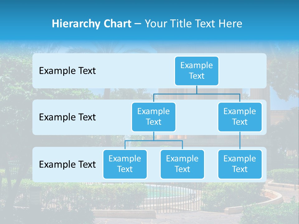 A Building With A Fountain In Front Of It PowerPoint Template