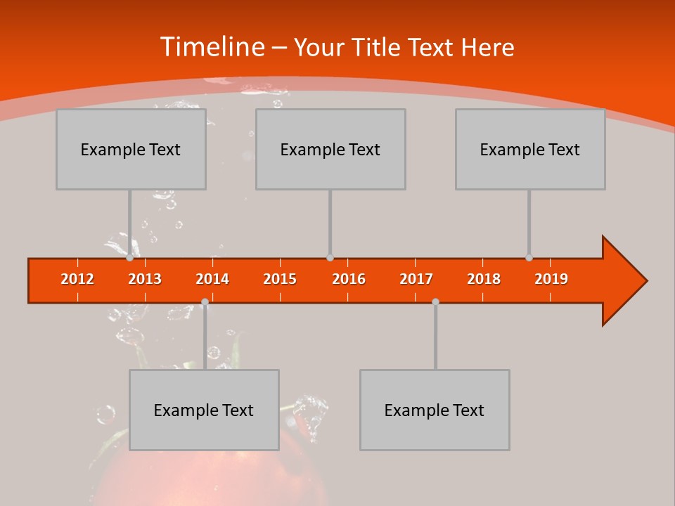 A Tomato Is Floating In The Water On A Black Background PowerPoint Template