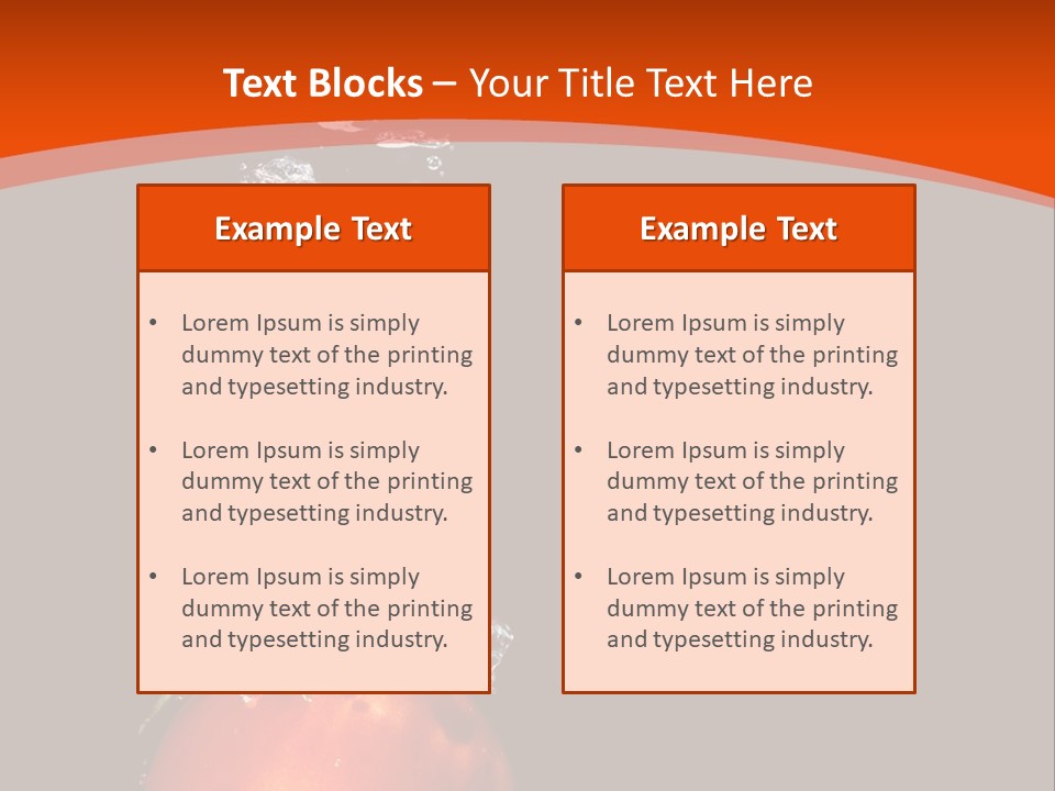 A Tomato Is Floating In The Water On A Black Background PowerPoint Template
