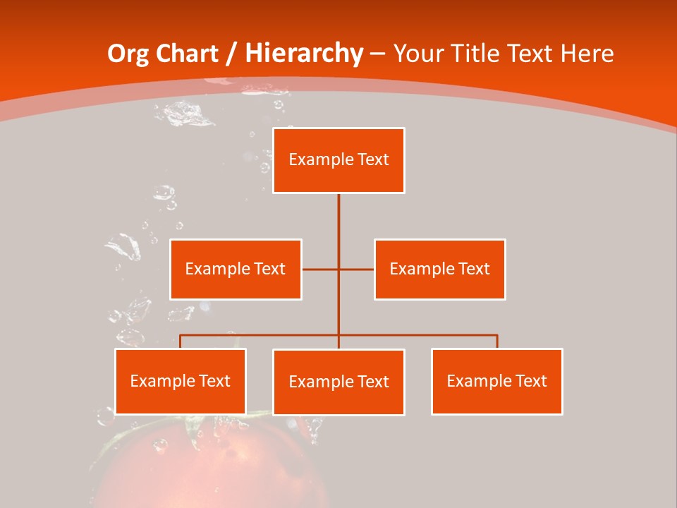 A Tomato Is Floating In The Water On A Black Background PowerPoint Template
