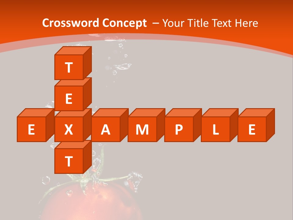 A Tomato Is Floating In The Water On A Black Background PowerPoint Template