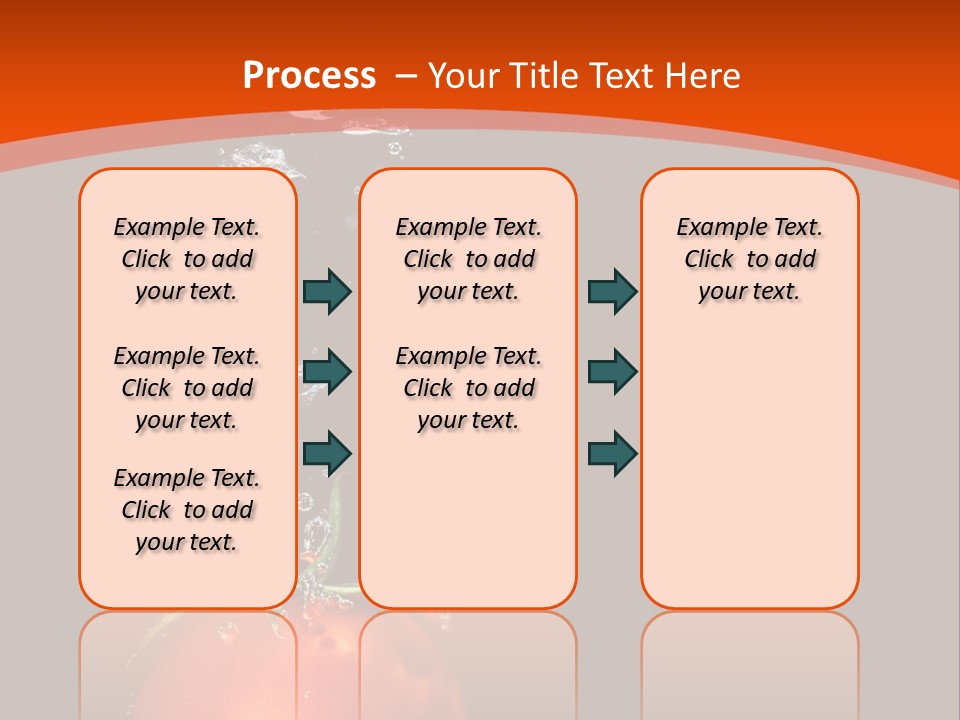 A Tomato Is Floating In The Water On A Black Background PowerPoint Template