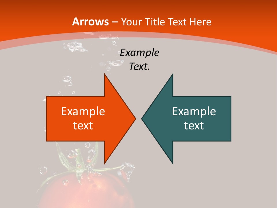 A Tomato Is Floating In The Water On A Black Background PowerPoint Template