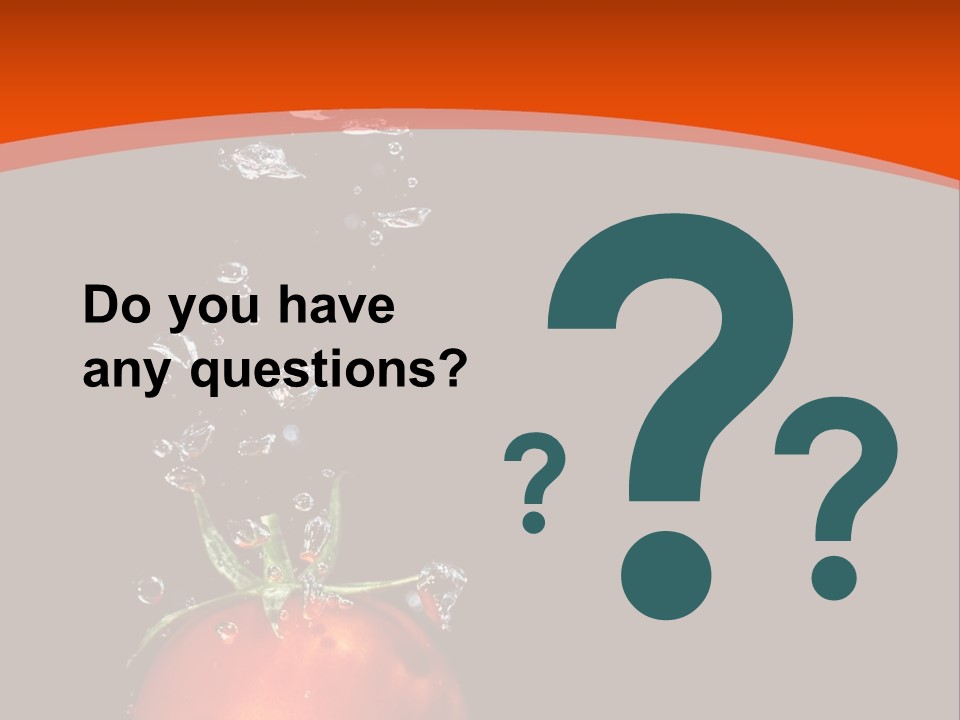 A Tomato Is Floating In The Water On A Black Background PowerPoint Template