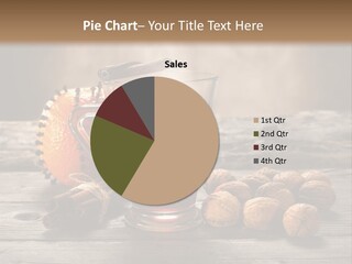 A Cup Of Tea With Cinnamons On A Wooden Table PowerPoint Template