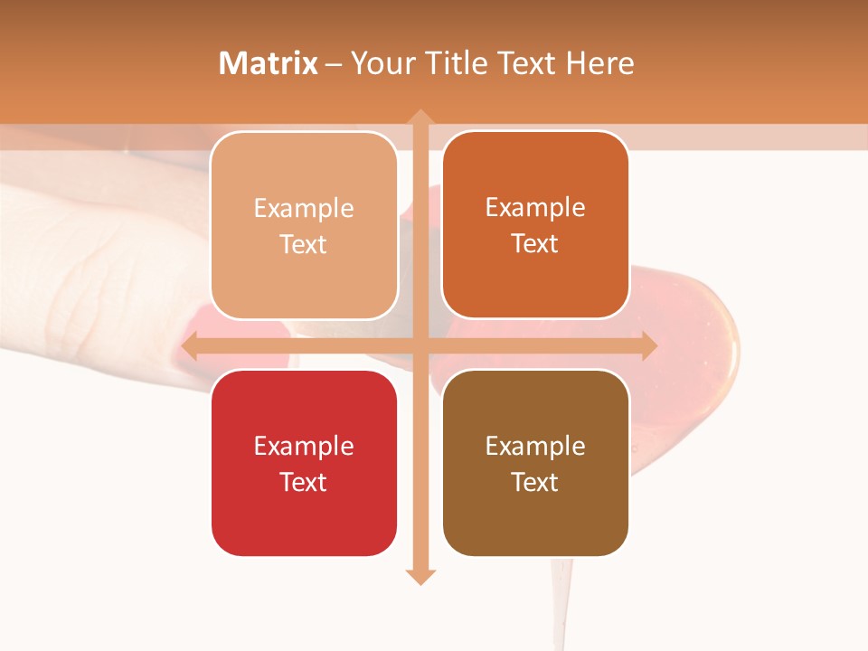 A Woman Is Holding A Spoon With A Red Substance On It PowerPoint Template