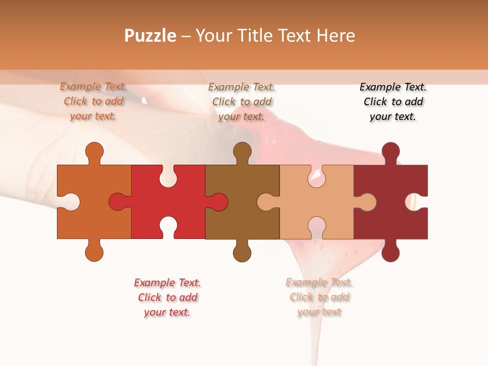 A Woman Is Holding A Spoon With A Red Substance On It PowerPoint Template