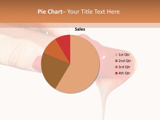 A Woman Is Holding A Spoon With A Red Substance On It PowerPoint Template