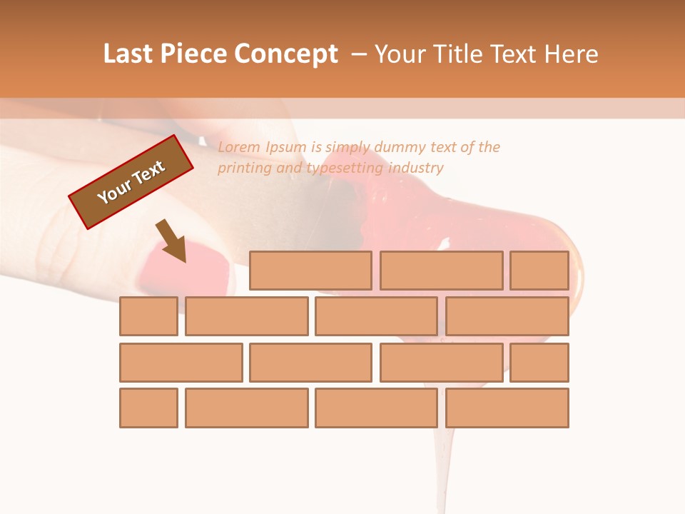 A Woman Is Holding A Spoon With A Red Substance On It PowerPoint Template