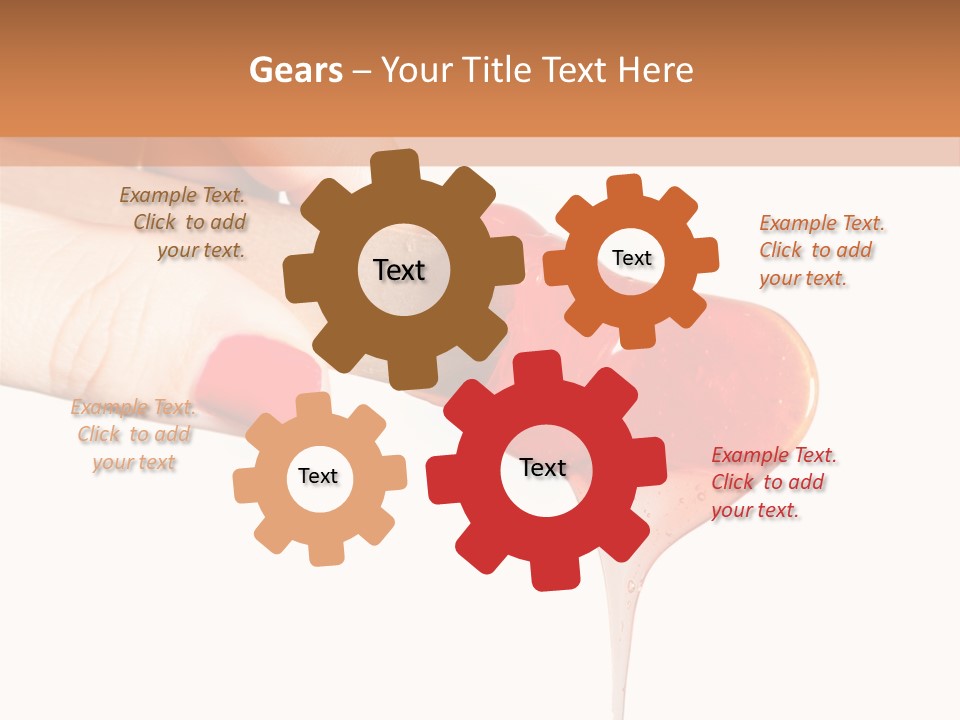 A Woman Is Holding A Spoon With A Red Substance On It PowerPoint Template