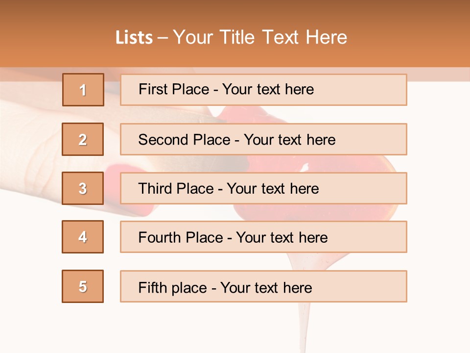 A Woman Is Holding A Spoon With A Red Substance On It PowerPoint Template