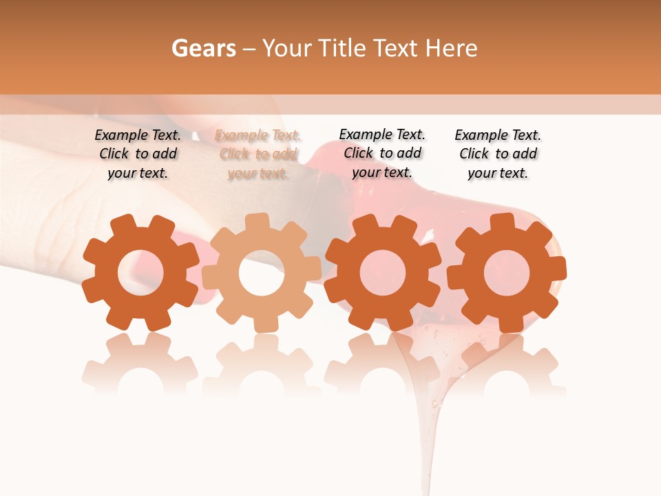 A Woman Is Holding A Spoon With A Red Substance On It PowerPoint Template