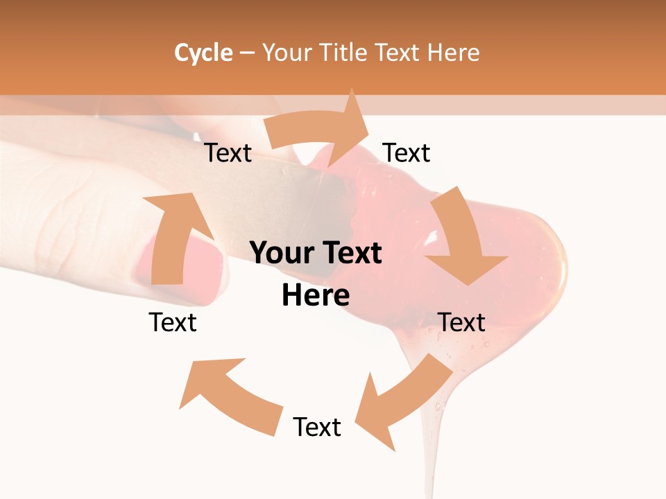 A Woman Is Holding A Spoon With A Red Substance On It PowerPoint Template